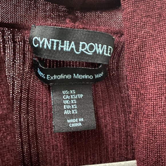 Cynthia Rowley Tie Back Wool Cardigan - Picture 6 of 10